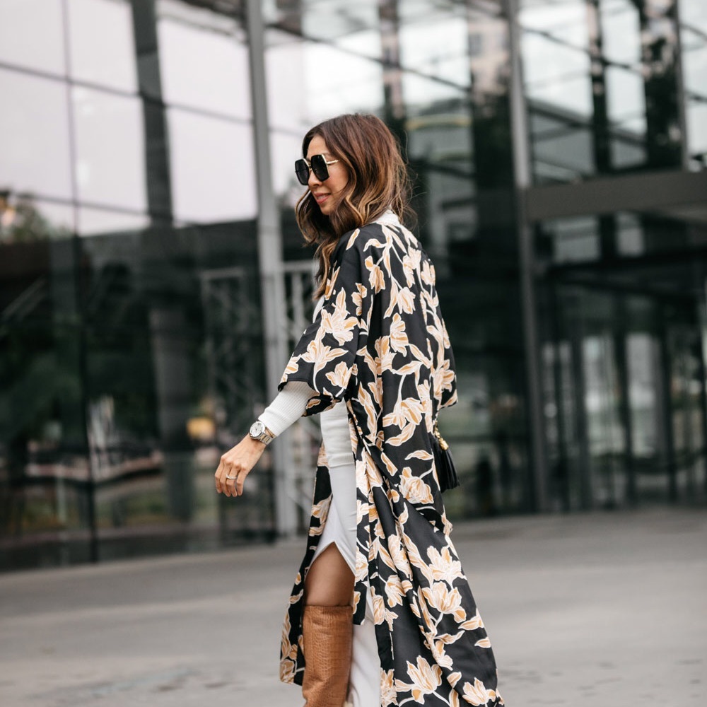 Maison Du Sour Floral Robe